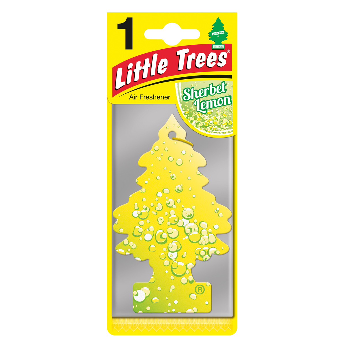 Ароматизатор повітря Щербет лимон Little Trees Sherbet Lemon ялинка 78034