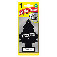 Ароматизатор повітря Чорний лід Little Trees Black Ice ялинка 78092