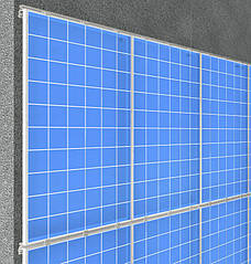 Кріплення для 12-ти сонячних панелей паралельно фасаду в 2 ряди по 6 шт