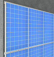 Крепление для 24-х фотомодулей параллельно фасаду в 4 ряды по 6 шт