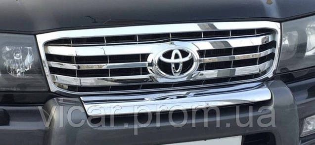 Радіаторна решітка (All Chrome) Toyota Land Cruiser 100 (1998-2007