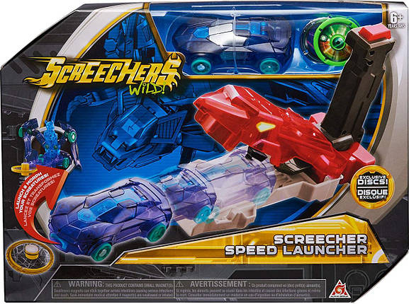 Набір Пускач машинок Скричерс / Screechers Wild Screecher Speed Launcher Оригінал США, фото 2