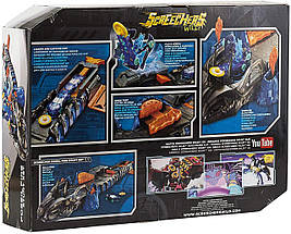 Дикі Скричеры набір (Screechers Wild Fossil Fire Stunt Set) Скричер-траса +машинка (оригінал США), фото 2