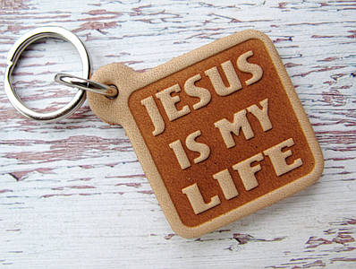 Брелок для ключів Jesus is my life християнський сувенір