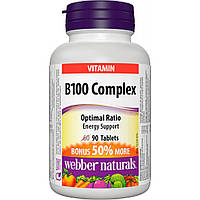 Витамин Б комплекс Webber Naturals - B100 Complex (90 tabs)