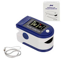 Пульсоксиметр на палець для вимірювання кисню в крові JN P01 TFT / Пульсометр, Оксиметром