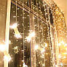 Гірлянда штора 3x3 м 300 LED теплий білий, фото 7