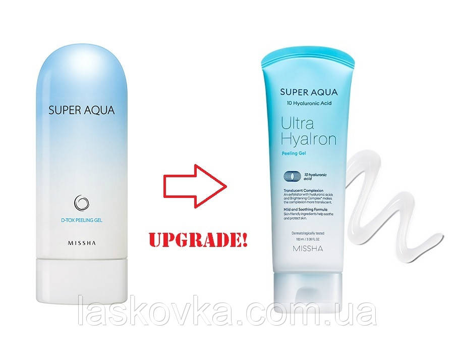 Детокс пілінг-скатка Missha Super Aqua Peeling Gel, фото 1