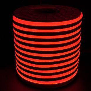 Світлодіодний LED гнучкий неон PROLUM 2835/120 IP68 220 V — SERIES "GL" PRO, Білий 160008, Червоний