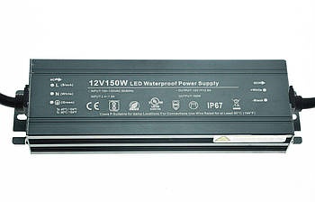 Блок живлення імпульсний PROLUM Slim 150 W 12 V (IP67, 12,5 А) Series "WPS"