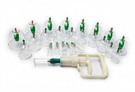 Банки вакуумні масажні для домашньої терапії Pull Out A Vacuum Apparatus 24шт (2_009688)