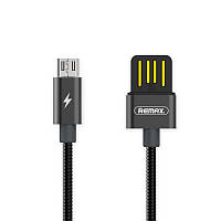 USB кабель micro Remax Silver Serpent RC-080m, 1m tarnish