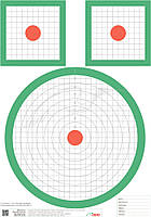 Мішень ІБІС 300 метрів. коло + 2 квадрата. МОА/Mil
