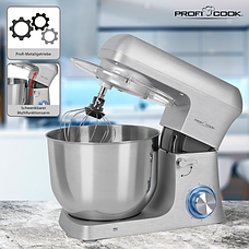 Потужний планетарний міксер тістоміс ProfiCook PC-KM 1188 titan 1500Вт., фото 3