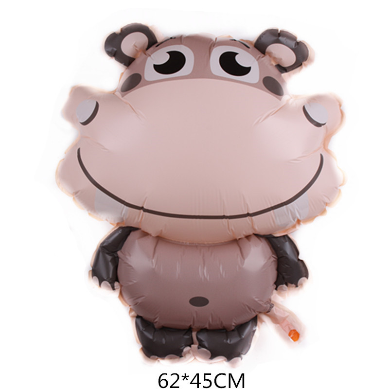 Куля фольгована Бегемотик 62х45 см