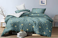 Полуторный комплект постельного белья «Золотые звезды» 147х217 см из сатина