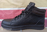 Шкіряні чоловічі кросівки для зими, великого розміру, Jordan батальна серія!   46,47,48,49, 50 з хутром, фото 3