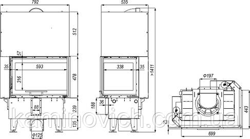 Камінна топка DEFRO HOME INTRA SM BL G MINI, фото 2