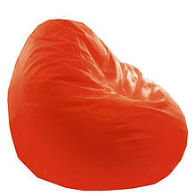 Крісло - груша оранжевого кольору від 60 х 90 до 100 х 140 см Pear