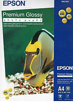Фотопапір Epson глянцевий Premium Glossy A4, 255g, 50 аркушів (C13S041624)