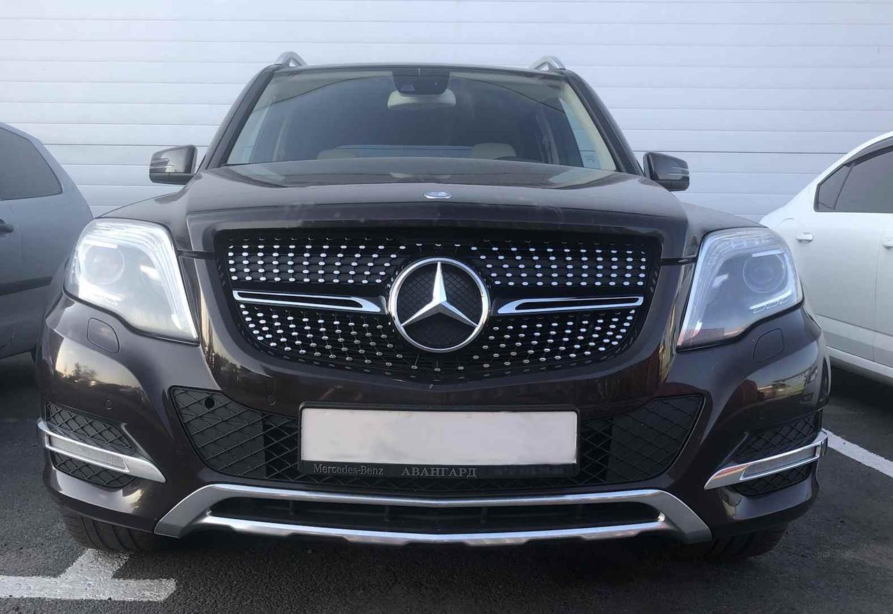 Решітка радіатора Mercedes GLK X204 (12-15) стиль Diamond AMG