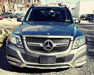 Решітка радіатора Mercedes GLK X204 (12-15) стиль Diamond AMG (срібло)
