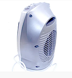 Керамічний тепловентилятор Rainberg RB-168 сірий 1500W, електричний нагрівач для офісу, фото 6