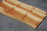 Дерев'яна яна тарілка, дерев'яна яний сервірувальний підніс, піднос ручної роботи, фото 3