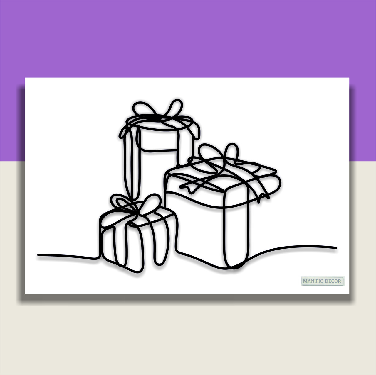 Картина на холсті  інтер'єрна абстрактна настінна арт панно  Manific Decor "Gift's / Подарунки", фото 1