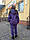 Костюм жіночий оверсайз утеплений фіолетовий, фото 4