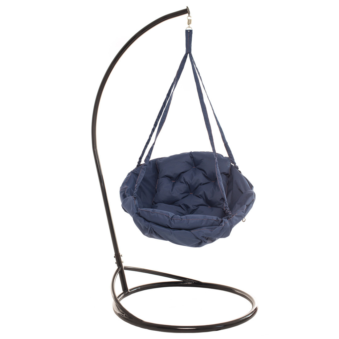 Крісло-гамак з опорою 180 см 100 кг 80 см Темно-синє, фото 1