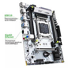 Материнская плата X99M-PLUS LGA 2011-3, DDR3 and DDR4, Xeon E5 V3&V4, SATA-3, pci-e, M.2 NVME, фото 3
