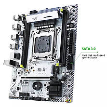 Материнская плата X99M-PLUS LGA 2011-3, DDR3 and DDR4, Xeon E5 V3&V4, SATA-3, pci-e, M.2 NVME, фото 4