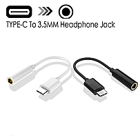 Кабель переходник с USB Type-C на mini jack 3.5 мм