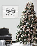 Картина на холсті  інтер'єрна абстрактна настінна арт панно Manific Decor "Bow / Бант", фото 3