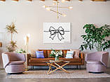 Картина на холсті  інтер'єрна абстрактна настінна арт панно Manific Decor "Bow / Бант", фото 4
