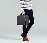 Велика сумка для ноутбука 15,6" Digital Burnur dark gray, фото 4