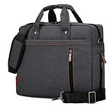 Велика сумка для ноутбука 15,6" Digital Burnur dark gray, фото 5