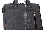 Велика сумка для ноутбука 15,6" Digital Burnur dark gray, фото 8