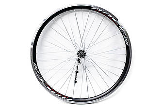 Колесо пер. VLT 26" AL 36H двост. чорн.; Втулка SHUNFENG SF-A221F Vbr, колір чорн., на пром. підшипн.
