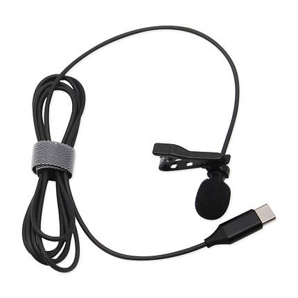 Мікрофон петличний із роз'ємом Type-C Alitek Chip для телефона, комп'ютера, фото 1