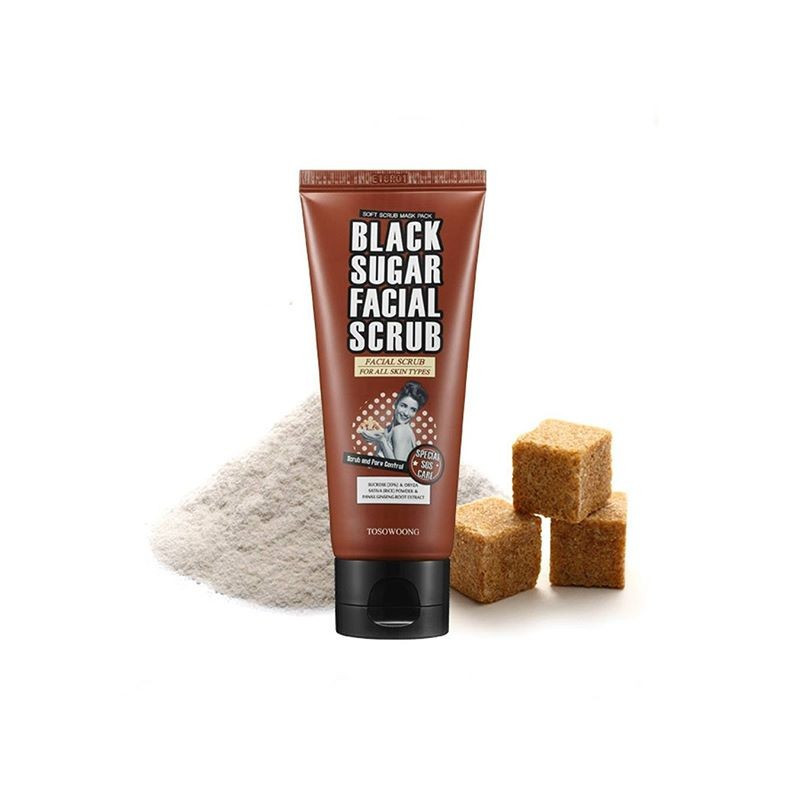 Цукровий скраб для очищення шкіри обличчя Tosowoong Black Sugar Scrub 100 мл (8809077128493)