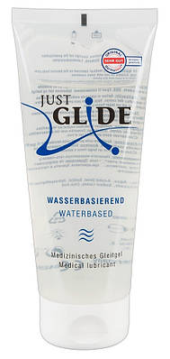 Водна універсальна змазка, лубрикант для чутливої шкіри Just Glide Waterbased, 200 мл