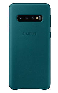 Оригінальний шкіряний Чохол Samsung Leather Cover Green для Samsung Galaxy S10 Plus SM-G975