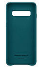 Оригінальний шкіряний Чохол Samsung Leather Cover Green для Samsung Galaxy S10 Plus SM-G975, фото 3