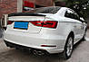 Карбоновий спойлер Audi A3 8V седан тюнінг сабля (v2) Ducktail, фото 3