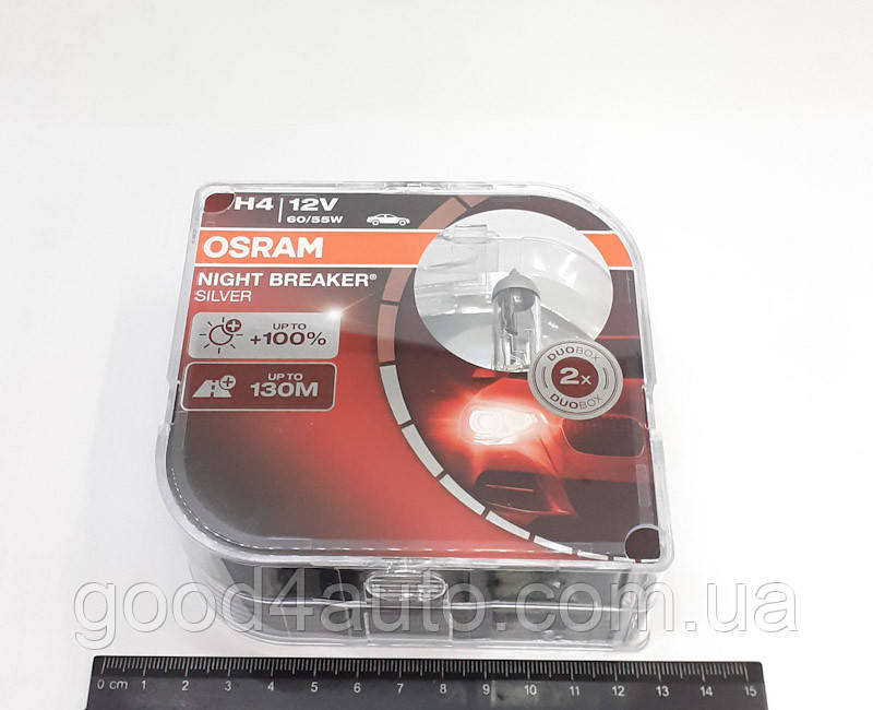 Лампа H4 60/55W P43t NBS+100% NB Silver HD (Osram) 64193 NBS-HCB, фото 1
