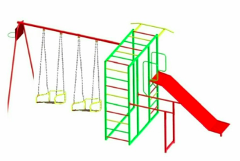 Спортмайданчик Dali-809/2 дитяча з гіркою та гойдалкою