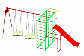 Спортмайданчик Dali-809/2 дитяча з гіркою та гойдалкою