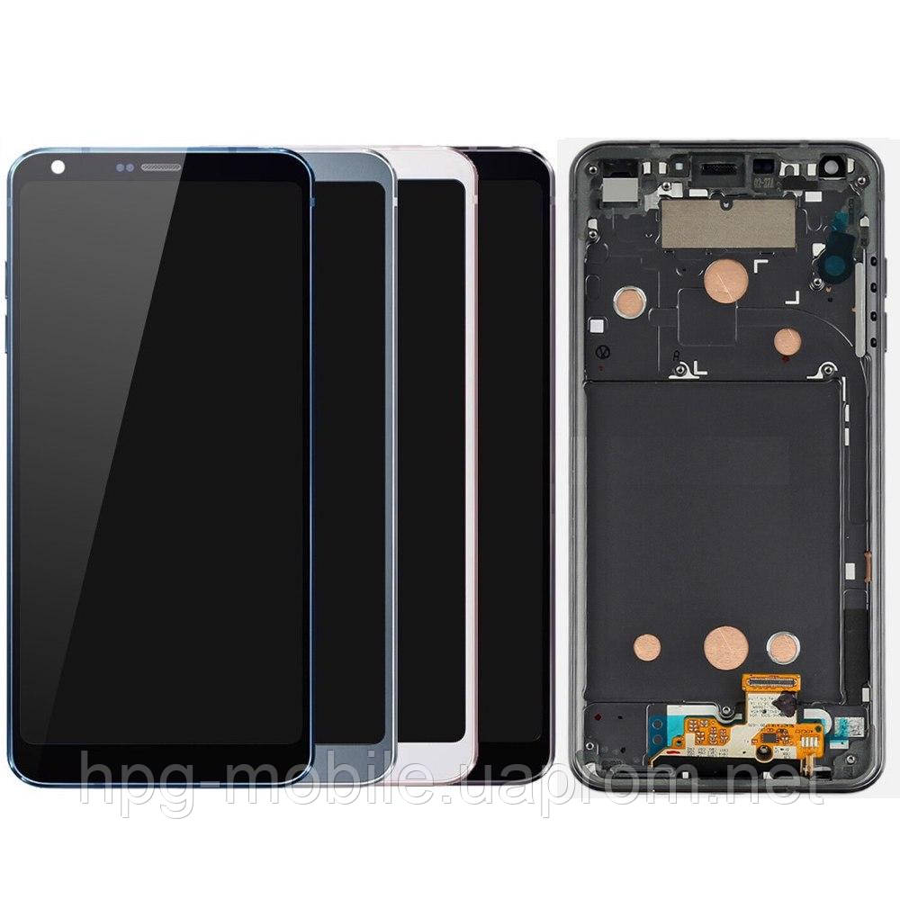 Дисплей для LG G6 H870, H871, H872, H873, LS993, US997, VS998, модуль (экран) с рамкой, оригинал - фото 1 - id-p1245555675